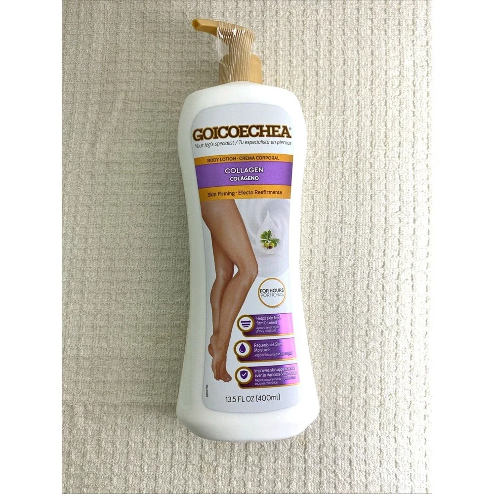 2 Goicoechea Collagen Skin Firming Body Lotion 13.5oz Moisture Varicos Vein Area